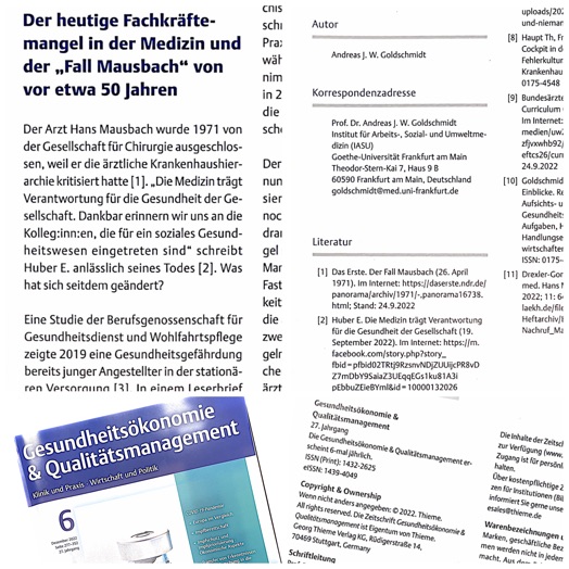 Bucherscheinung Kapitel Ethikkodex Praesidiumskommission Ethik der gmds de Gruyter Druck 2021